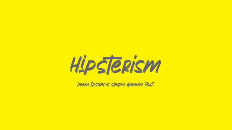 Hipsterism Font