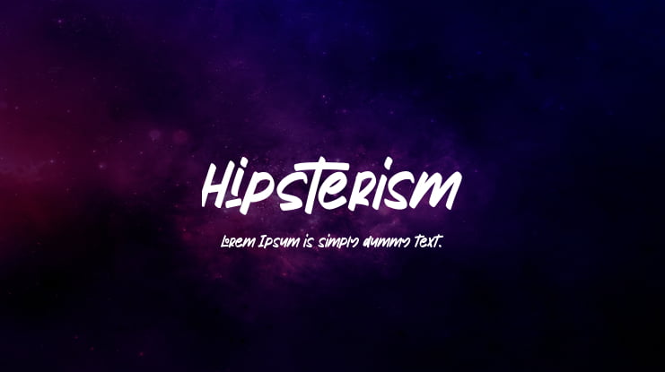 Hipsterism Font