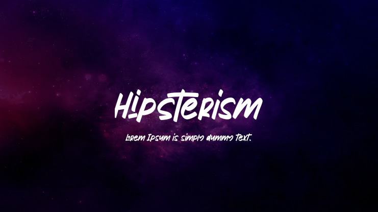 Hipsterism Font