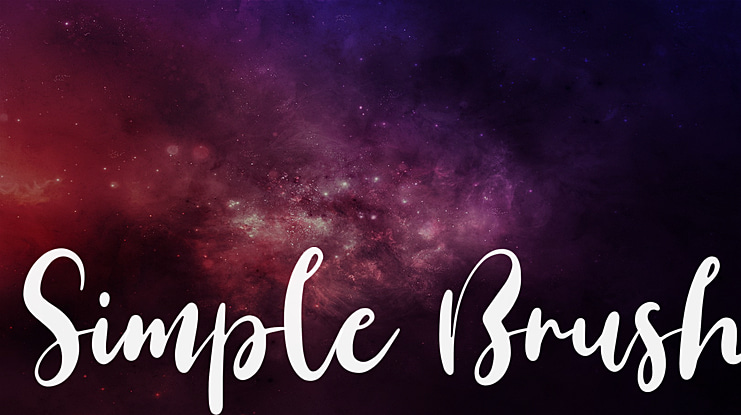 Simple Brush Font