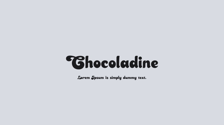Chocoladine Font