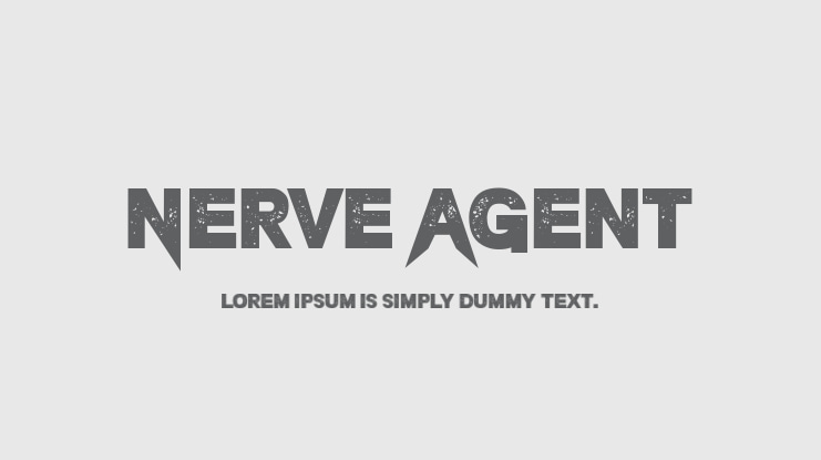 Nerve Agent Font