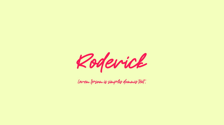 Roderick Font