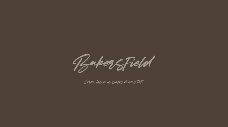 Bakersfield Font