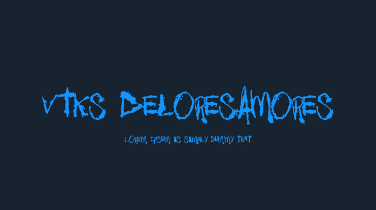 Vtks DeloresAmores Font