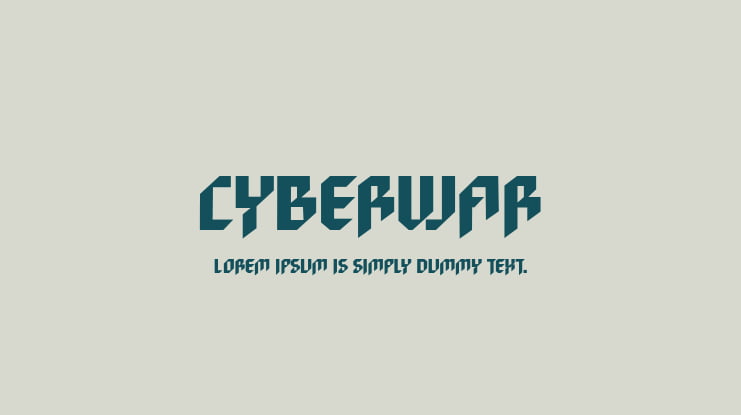 Cyberwar Font