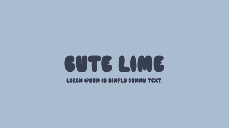 Cute Lime Font
