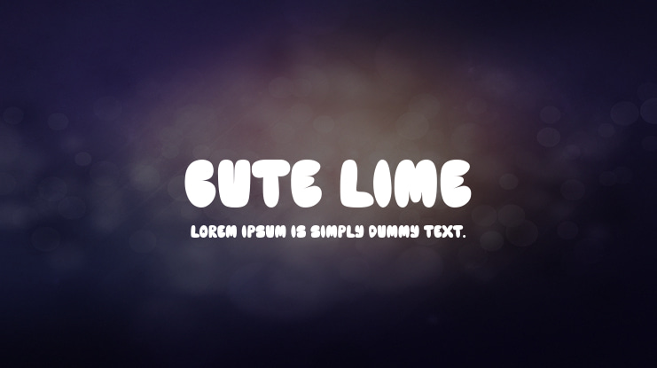 Cute Lime Font