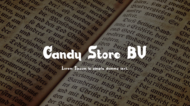 Candy Store BV Font