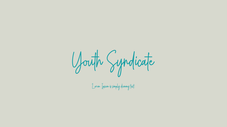 Youth Syndicate Font
