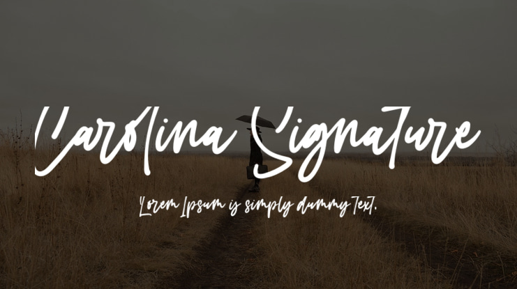 Carolina Signature Font