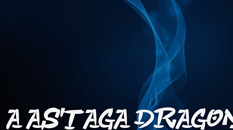 a Astaga Dragon Font