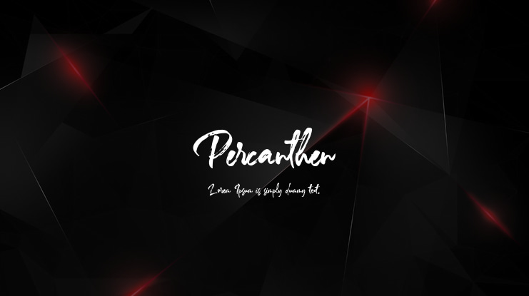 Percanthen Font