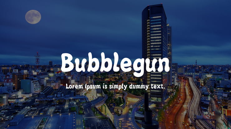 Bubblegun Font