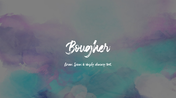 Bougher Font