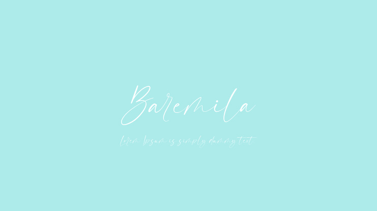 Baremila Font