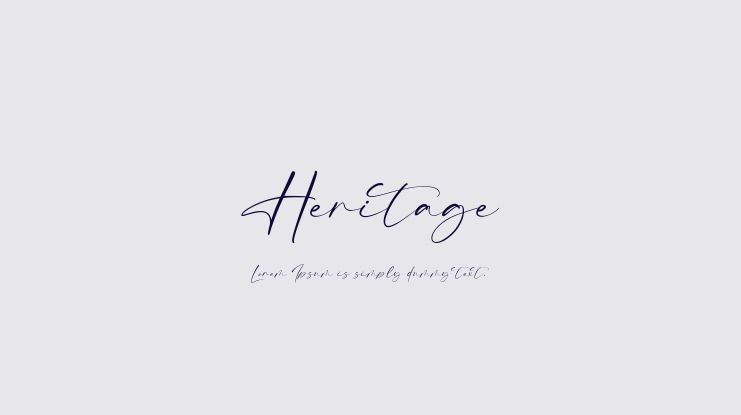 Heritage Font