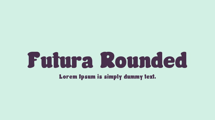 Futura Rounded Font
