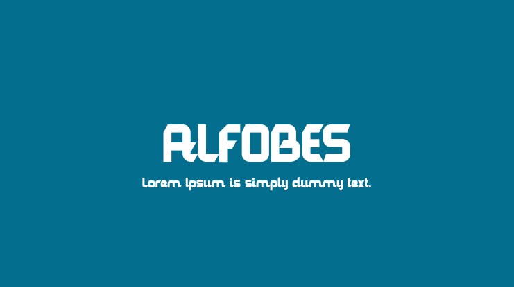 ALFOBES Font Family