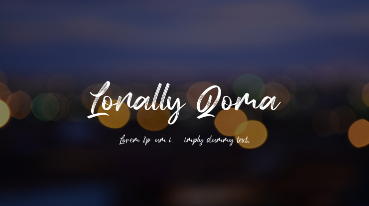 Lonally Qoma Font
