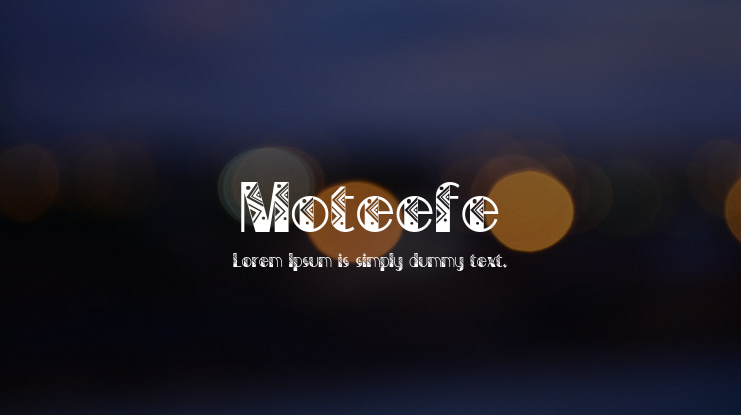 Moteefe Font
