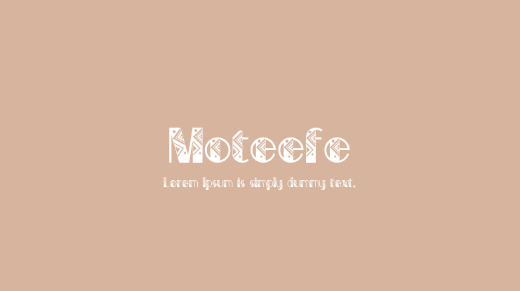 Moteefe Font