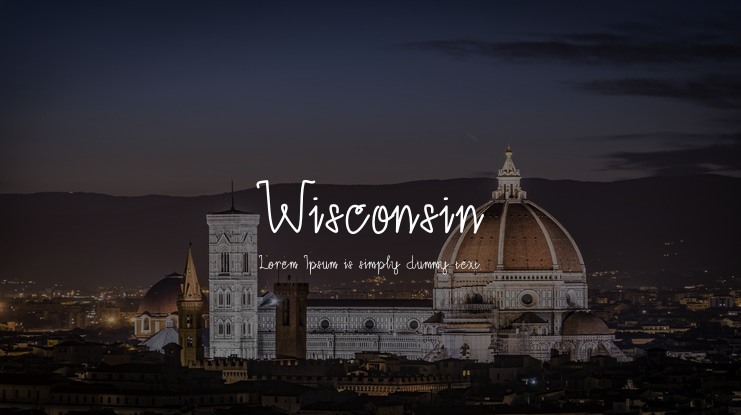 Wisconsin Font