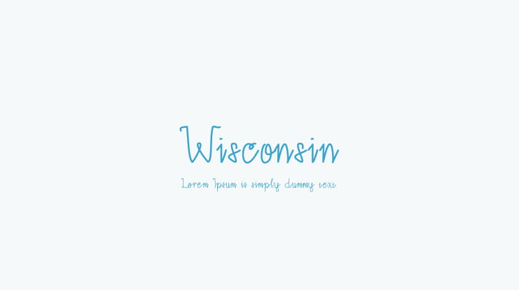 Wisconsin Font