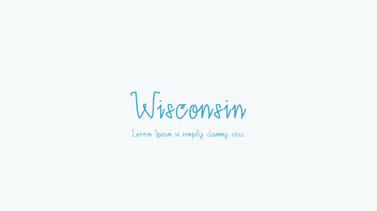 Wisconsin Font