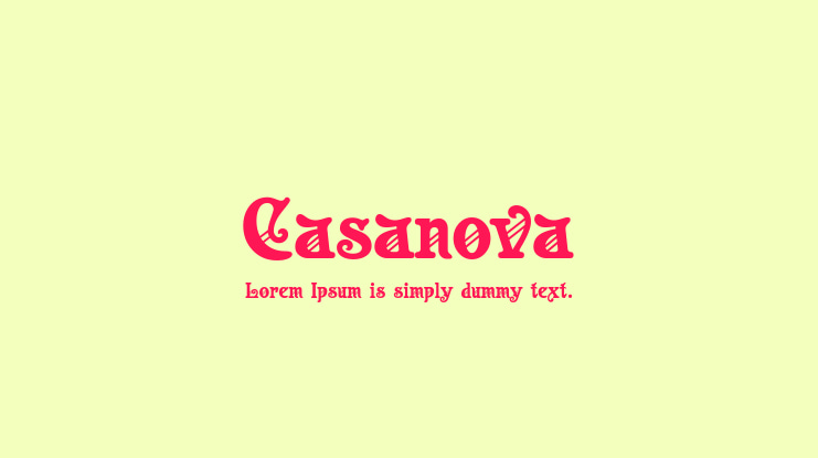 Casanova Font