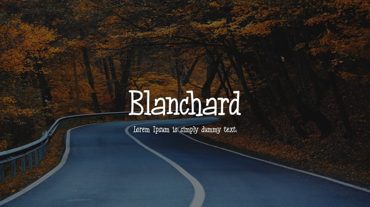 Blanchard Font