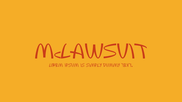McLawsuit Font