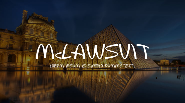 McLawsuit Font