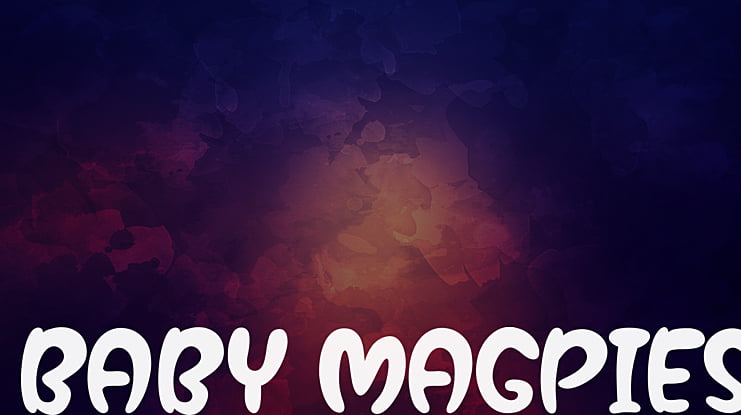 Baby Magpies Font