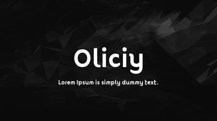 Oliciy Font