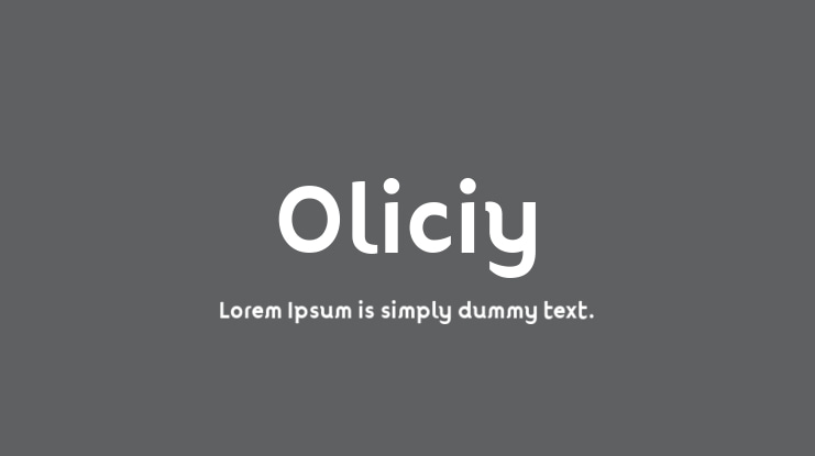 Oliciy Font