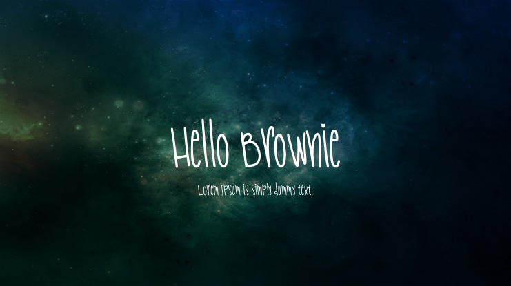 Hello Brownie Font