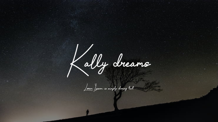 Kally dreams Font