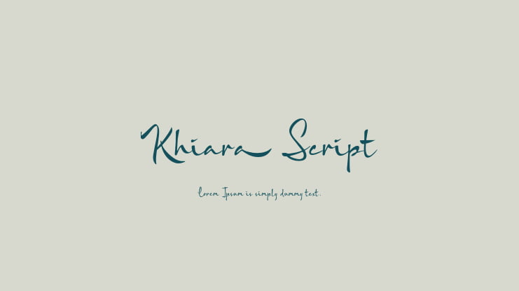 Khiara Script Font