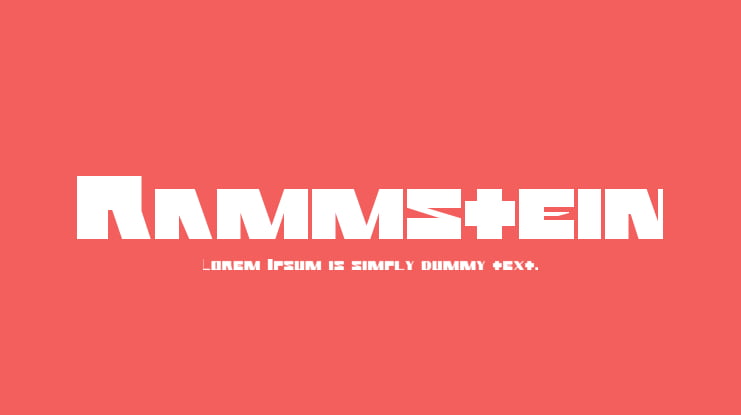 Rammstein Font