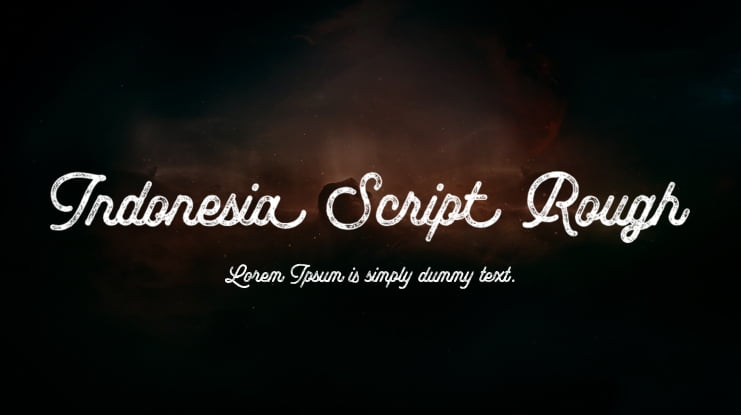 Indonesia Script Rough Font