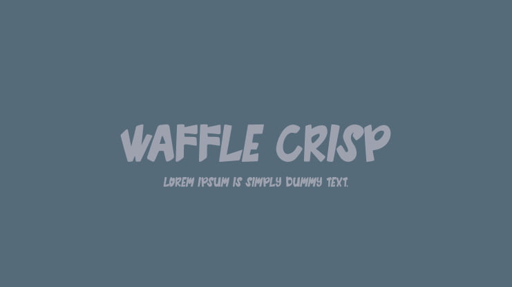 Waffle Crisp Font