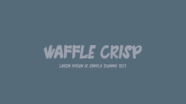 Waffle Crisp Font