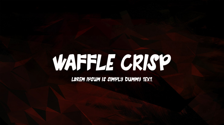 Waffle Crisp Font