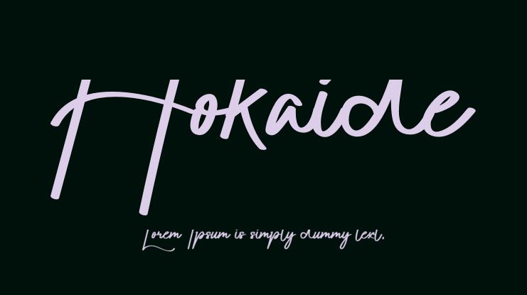 Hokaide Font