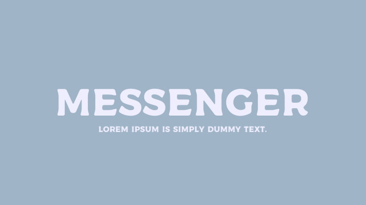 Messenger Font Family