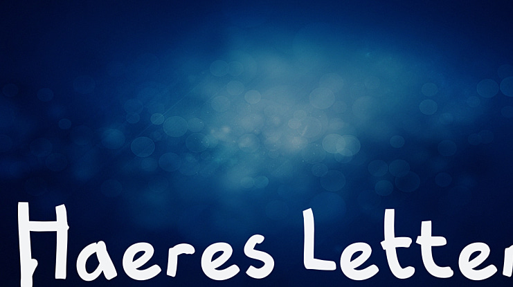 Haeres Letter Font
