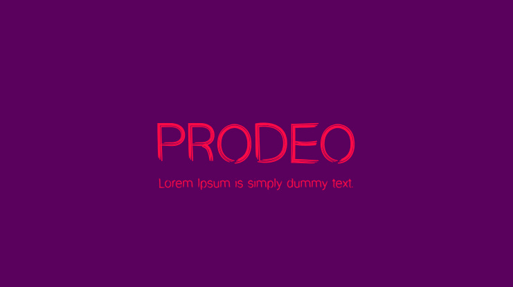 PRODEO Font