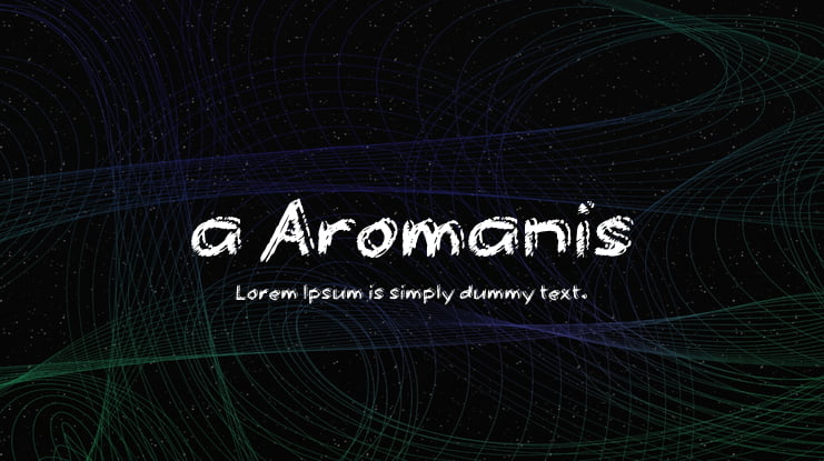 a Aromanis Font