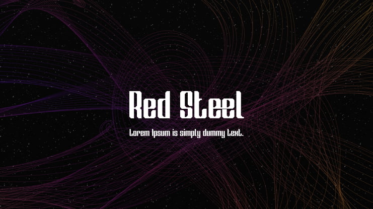 Red Steel Font Family